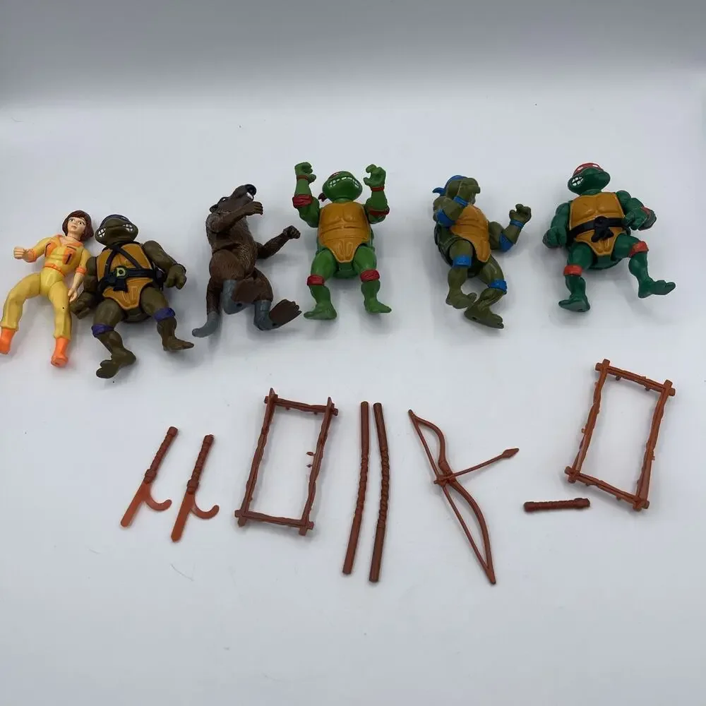 Vintage‎ 1988 Teenage Mutant Ninja Turtles Original Action Figures Set of 6